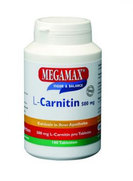 MEGAMAX L-Carnitin 500 mg Tabletten 180 St