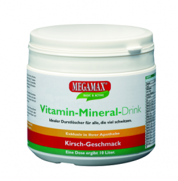 MEGAMAX Vita Mineral Drink Kirsche Pulver 350 g