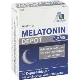 MELATONIN 1,9 mg Depot Tabletten 80 St. (32 g)