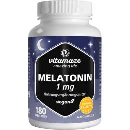 MELATONIN 1 mg hochdosiert vegan Tabletten 180 St. (45 g)
