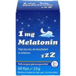 MELATONIN 1 mg Kapseln 60 St. (23 g)