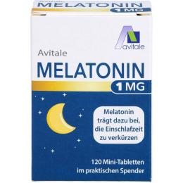 MELATONIN 1 mg Mini-Tabletten im Spender 120 St. (7,8 g)