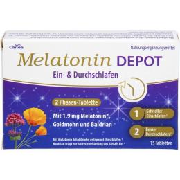 MELATONIN DEPOT Ein- & Durchschlaf-Tabletten 15 St.