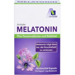 MELATONIN+PASSIONSBLUME+Baldrian Kapseln 60 St. (22,8 g)