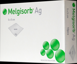 MELGISORB Ag Verband 5x5 cm 10 St