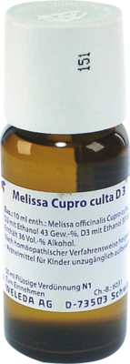 MELISSA CUPRO culta D 3 Dilution 50 ml