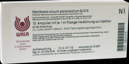 MEMBRANA sinuum paransalium GL D 10 Ampullen 10X1 ml