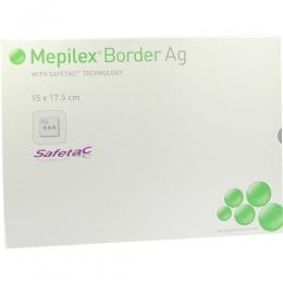 MEPILEX Border Ag Schaumverb.15x17,5 cm steril 5 St.