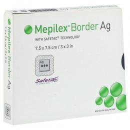 MEPILEX Border Ag Schaumverb.7,5x7,5 cm steril 5 St Verband