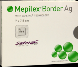 MEPILEX Border Ag Schaumverb.7x7,5 cm steril 5 St