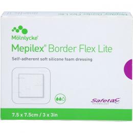 MEPILEX Border Flex Lite Schaumverband 7,5x7,5 cm 5 St.