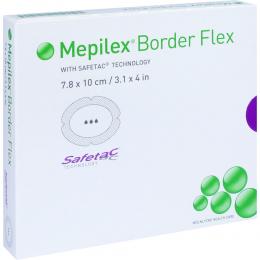 MEPILEX Border Flex Schaumverb.haft.7,8x10 cm oval 5 St Verband