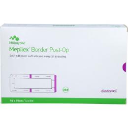 MEPILEX Border Post-OP Verband haftend 10x15 cm 10 St.