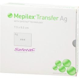 MEPILEX Transfer Ag Schaumverband 7,5x8,5 cm ster. 10 St.