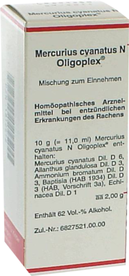 MERCURIUS CYANATUS N Oligoplex Liquidum 50 ml