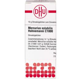 MERCURIUS SOLUBILIS Hahnemanni C 1000 Globuli 10 g