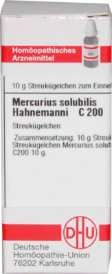MERCURIUS SOLUBILIS Hahnemanni C 200 Globuli 10 g