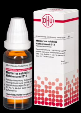 MERCURIUS SOLUBILIS Hahnemanni D 12 Dilution 20 ml