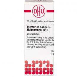 MERCURIUS SOLUBILIS Hahnemanni D 12 Globuli 10 g
