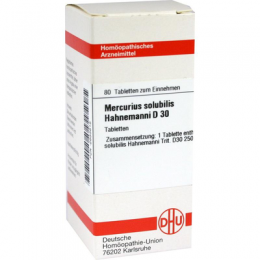 MERCURIUS SOLUBILIS Hahnemanni D 30 Tabletten 80 St