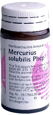 MERCURIUS SOLUBILIS PHCP Globuli 20 g