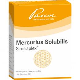 Ein aktuelles Angebot für MERCURIUS SOLUBILIS SIMILIAPLEX Tabletten 100 St Tabletten  - jetzt kaufen, Marke PASCOE Pharmazeutische Präparate GmbH.