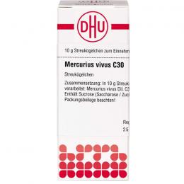 MERCURIUS VIVUS C 30 Globuli 10 g