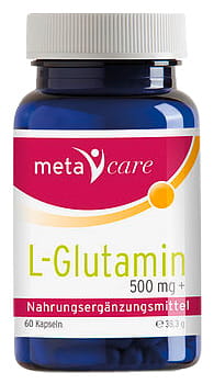 metacare L-Glutamin Kapseln - Aminosäure für den Darm 60 St Kapseln