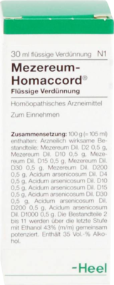 MEZEREUM HOMACCORD Tropfen 30 ml