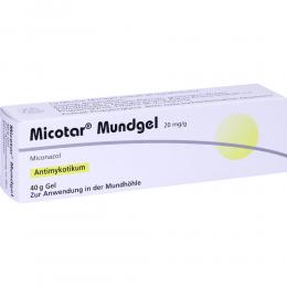 Ein aktuelles Angebot für Micotar Mundgel 40 g Gel Entzündung im Mund & Rachen - jetzt kaufen, Marke Dermapharm AG Arzneimittel.