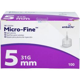 MICRO-FINE 5 mm 31 G Pen-Nadeln 100 St.