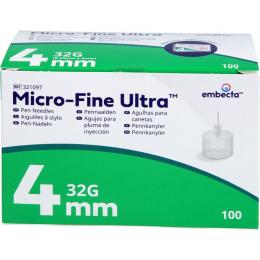 MICRO-FINE Ultra Pen-Nadeln 4 mm 32 G 100 St.