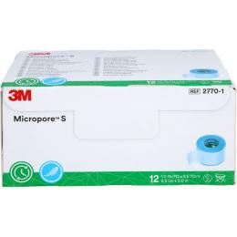 MICROPORE S Silikonrollenpflaster 2,5 cmx5 m 12 St.