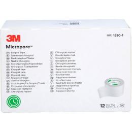 MICROPORE Vliespfl.2,5 cmx9,1 m weiß 1530-1 12 St.