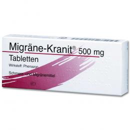 Ein aktuelles Angebot für Migräne-Kranit 500mg Tabletten 20 St Tabletten Kopfschmerzen & Migräne - jetzt kaufen, Marke Hermes Arzneimittel GmbH.