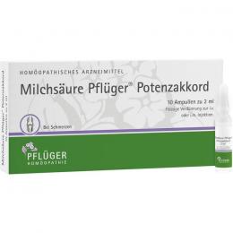 MILCHSÄURE Pflüger Potenzakkord Inj.-Lsg.Amp. 10 St.