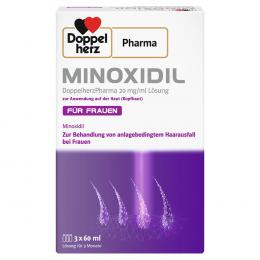 MINOXIDIL DoppelherzPhar.20mg/ml Lsg.Anw.Haut Frau 3 X 60 ml Lösung