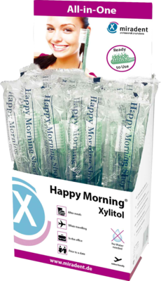 MIRADENT Einmalzahnbrste Happy Morning Xylitol 50 St