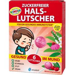 MIRADENT Halslutscher Kirsche zuckerfrei 6 St.