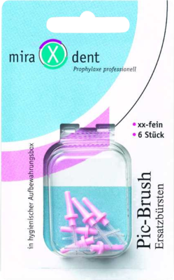 MIRADENT Interd.Pic-Brush Ersatzb.xx-fein pink 6 St