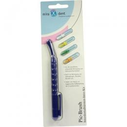 MIRADENT Interd.Pic-Brush Intro Kit 1H+4B.blau 1 St.