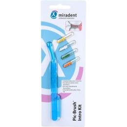 MIRADENT Interd.Pic-Brush Intro Kit 1H+4B.tra.blau 1 St.