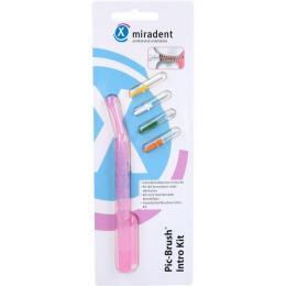 MIRADENT Interd.Pic-Brush Intro Kit 1H+4B.tra.pink 1 St.