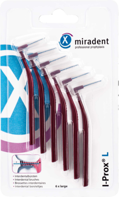 MIRADENT Interdentalbrste I-Prox L 0,8 mm bordea. 6 St