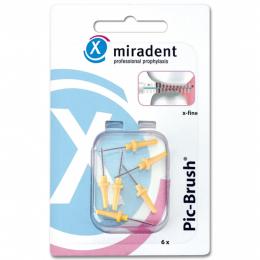 Miradent Pic-Brush Ersatzbürsten x-fine 6 St Zahnbürste