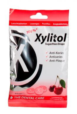 MIRADENT Xylitol Drops zuckerfrei Cherry 60 g Bonbons