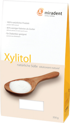 MIRADENT Xylitol Zuckerersatz Pulver 350 g