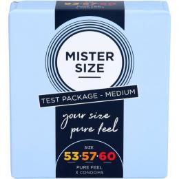 MISTER Size Probierpackung 53-57-60 Kondome 3 St.