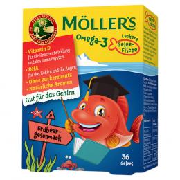 MÖLLER''S Omega-3 Gelee Fisch Erdbeere Kautabletten 36 St Kautabletten
