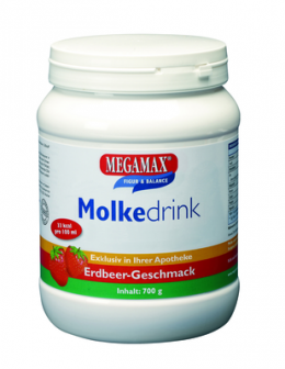 MOLKE DRINK Megamax Erdbeer Pulver 700 g